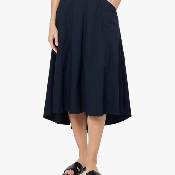 Nautica Women's Ripstop Midi Solid Skirt - Picture 1 of 6